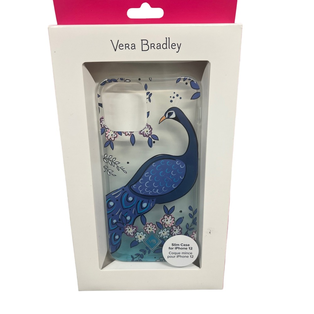 Vera Bradley iPhone 12 Slim‎ Phone Case Peacock Felicite Cover NEW